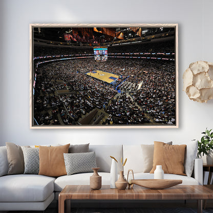 Wells Fargo Center, Stadium Canvas, Sport Art, Fan Gifts, Framed Canvas Print Wall Art, Floating Frame