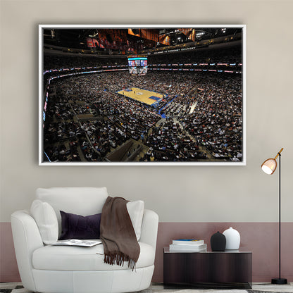 Wells Fargo Center, Stadium Canvas, Sport Art, Fan Gifts, Framed Canvas Print Wall Art, Floating Frame
