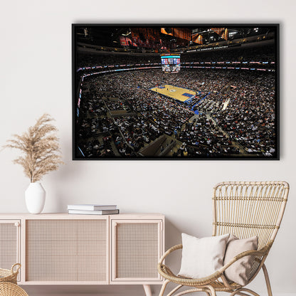 Wells Fargo Center, Stadium Canvas, Sport Art, Fan Gifts, Framed Canvas Print Wall Art, Floating Frame