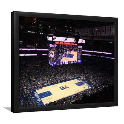 Wells Fargo Center, Stadium Canvas, Sport Art, Gift for him, Framed Art Print Wall Decor, Picture Framed