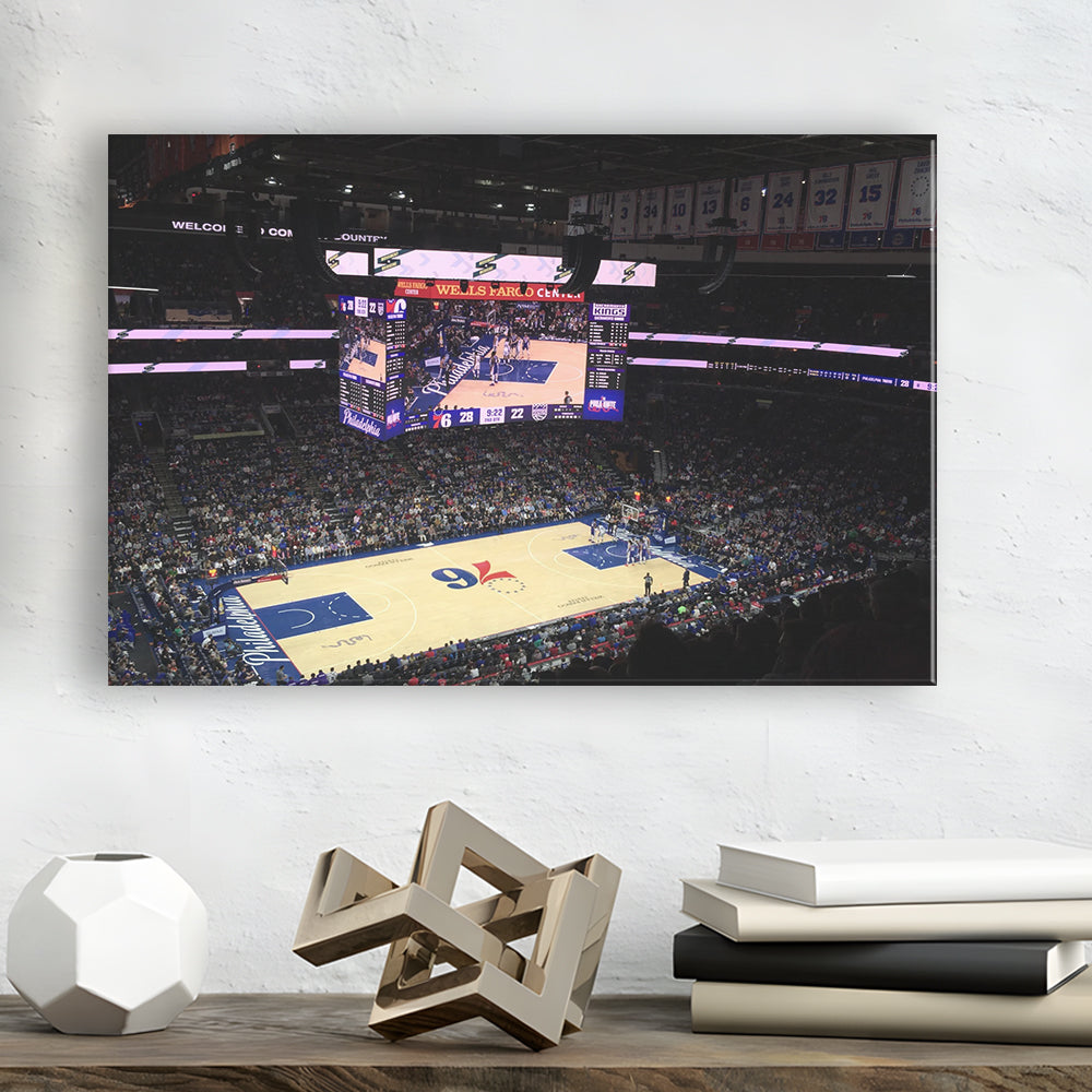 Wells Fargo Center, Stadium Canvas, Sport Art, Gift for him, Man Cave Decor, Art Print, Canvas Print Wall Art