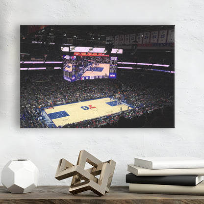 Wells Fargo Center, Stadium Canvas, Sport Art, Gift for him, Man Cave Decor, Art Print, Canvas Print Wall Art