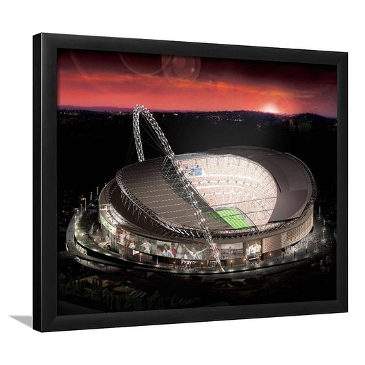 Wembley Stadium, Stadium Canvas, Sport Art, Gift for him, Framed Art Print Wall Decor, Picture Framed