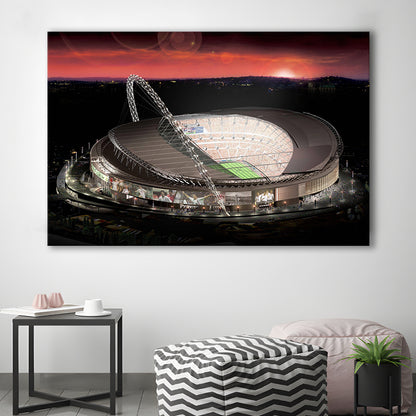 Wembley Stadium, Stadium Canvas, Sport Art, Gift for him, Man Cave Decor, Art Print, Canvas Print Wall Art