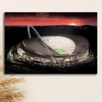 Wembley Stadium, Stadium Canvas, Sport Art, Gift for him, Man Cave Decor, Art Print, Canvas Print Wall Art
