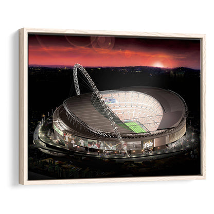 Wembley Stadium, Stadium Canvas, Sport Art, Framed Canvas Print Wall Art, Floating Frame