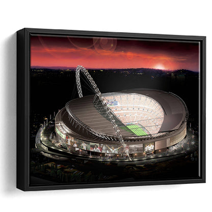 Wembley Stadium, Stadium Canvas, Sport Art, Framed Canvas Print Wall Art, Floating Frame