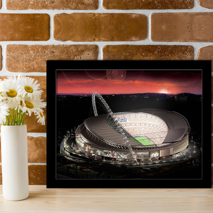 Wembley Stadium, Stadium Canvas, Sport Art, Gift for him, Framed Art Print Wall Decor, Picture Framed