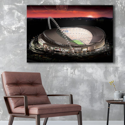 Wembley Stadium, Stadium Canvas, Sport Art, Gift for him, Man Cave Decor, Art Print, Canvas Print Wall Art