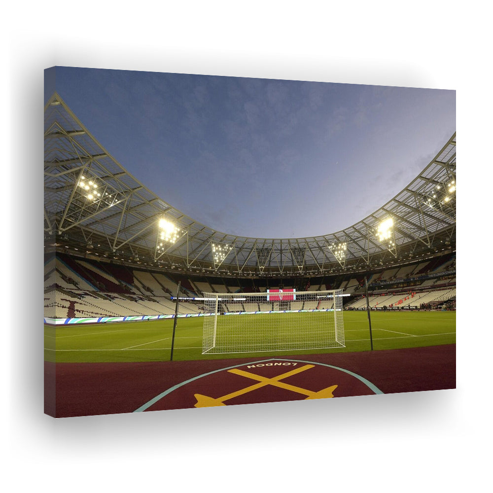 West Ham London Stadium, Stadium Canvas, Sport Art, Gift for him, Man Cave Decor, Art Print, Canvas Print Wall Art