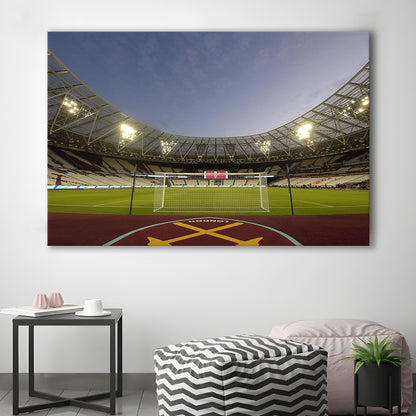 West Ham London Stadium, Stadium Canvas, Sport Art, Gift for him, Man Cave Decor, Art Print, Canvas Print Wall Art