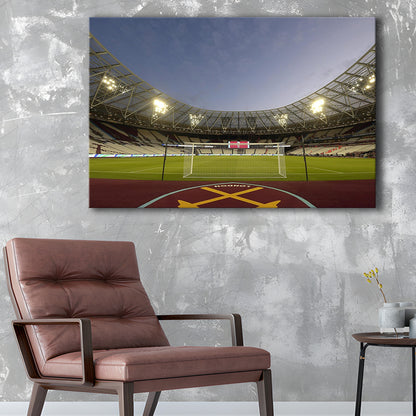 West Ham London Stadium, Stadium Canvas, Sport Art, Gift for him, Man Cave Decor, Art Print, Canvas Print Wall Art