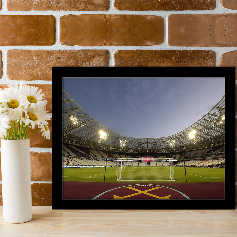 West Ham London Stadium, Stadium Canvas, Sport Art, Gift for him, Framed Art Print Wall Decor, Picture Framed