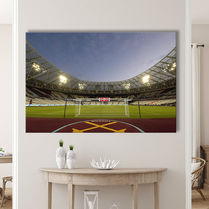 West Ham London Stadium, Stadium Canvas, Sport Art, Gift for him, Man Cave Decor, Art Print, Canvas Print Wall Art