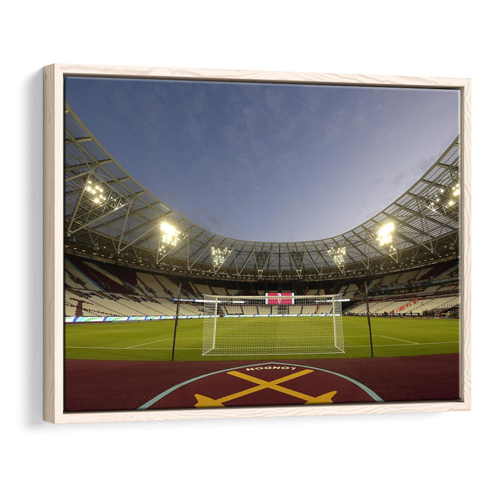West Ham London Stadium, Stadium Canvas, Sport Art, Framed Canvas Print Wall Art, Floating Frame