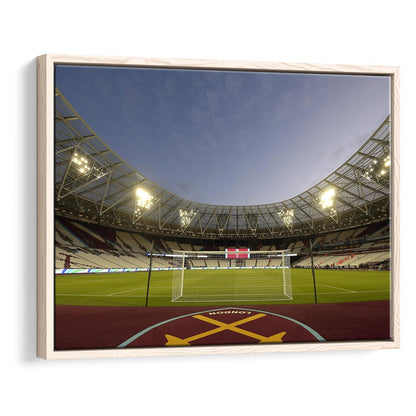 West Ham London Stadium, Stadium Canvas, Sport Art, Framed Canvas Print Wall Art, Floating Frame