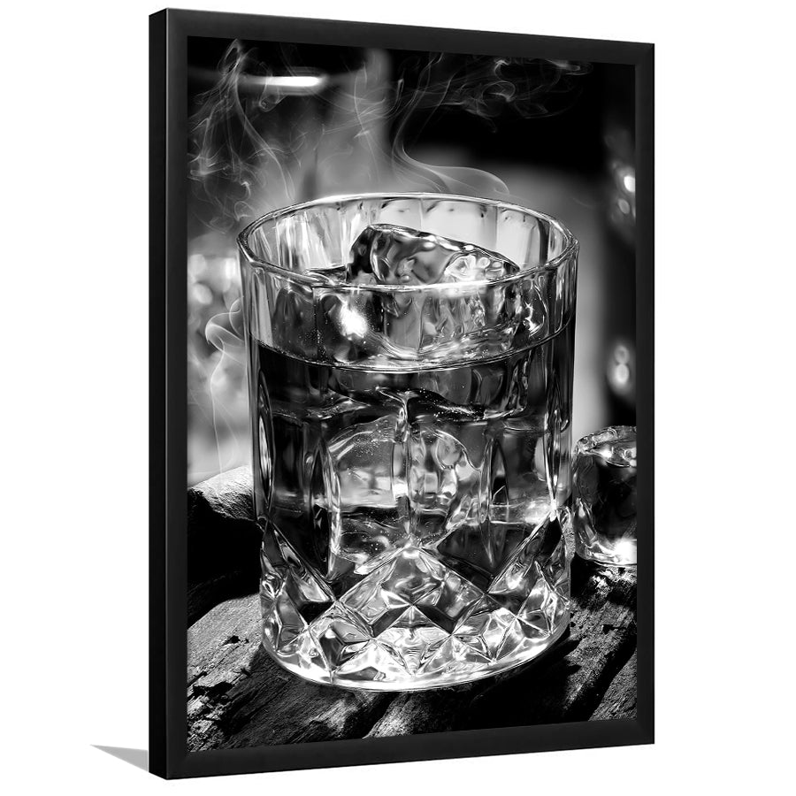 Whisky, Bar Cart Print, Black and White, Alcohol Wall Art, Pub Decor, Dining Room Prints, Framed Art Print Wall Decor