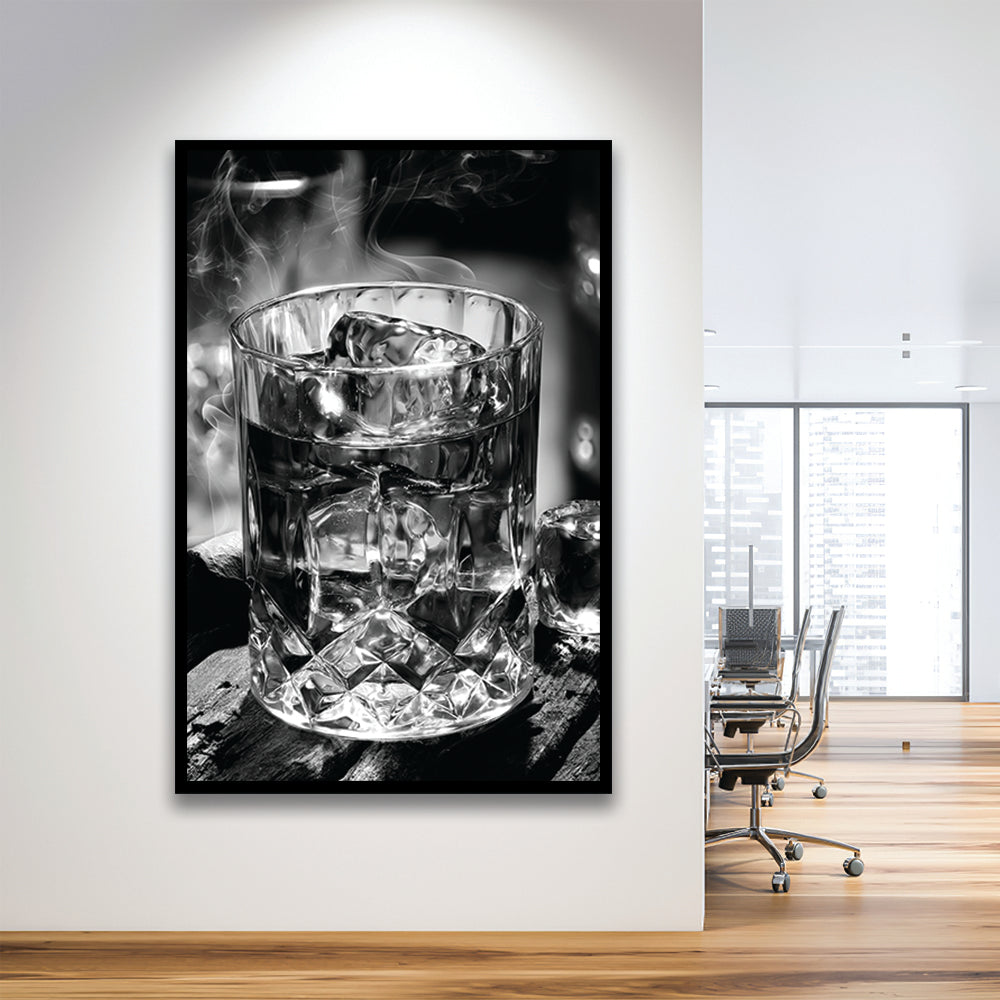 Whisky, Bar Cart Print, Black and White, Alcohol Wall Art, Pub Decor, Dining Room Prints, Framed Art Print Wall Decor