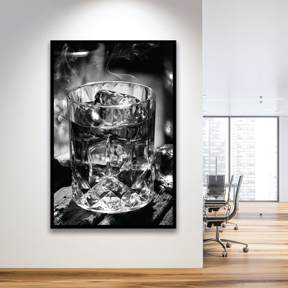 Whisky, Bar Cart Print, Black and White, Alcohol Wall Art, Pub Decor, Dining Room Prints, Framed Art Print Wall Decor
