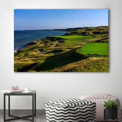 Whistling Straits Golf Resort, Straits Course Hole 03, Kohler, Wisconsin, Golf Art Print