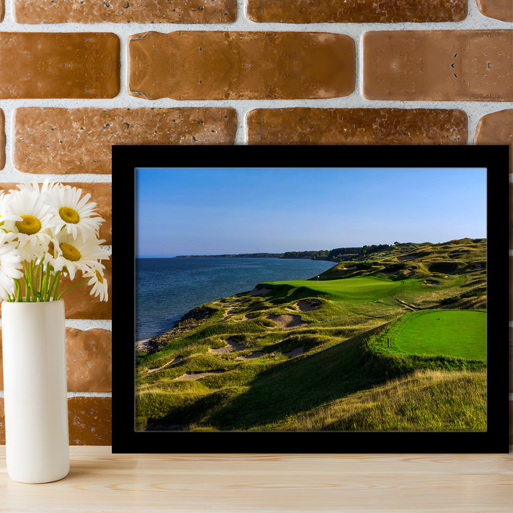 Whistling Straits Golf Resort, Straits Course Hole 03, Kohler, Wisconsin, Framed Art Print Wall Decor, Picture Framed