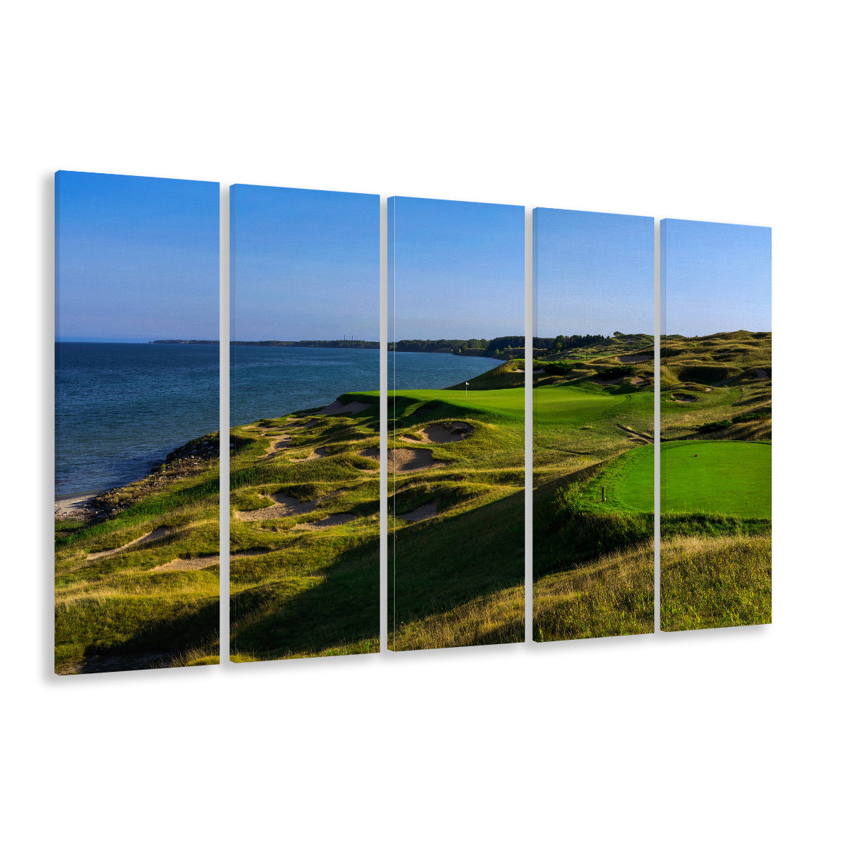Whistling Straits Golf Resort, Straits Course Hole 03, Kohler, Wisconsin, Extra Large Canvas Print Wall Art