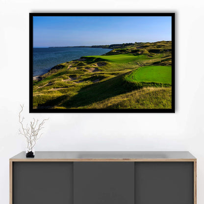 Whistling Straits Golf Resort, Straits Course Hole 03, Kohler, Wisconsin, Framed Art Print Wall Decor, Picture Framed