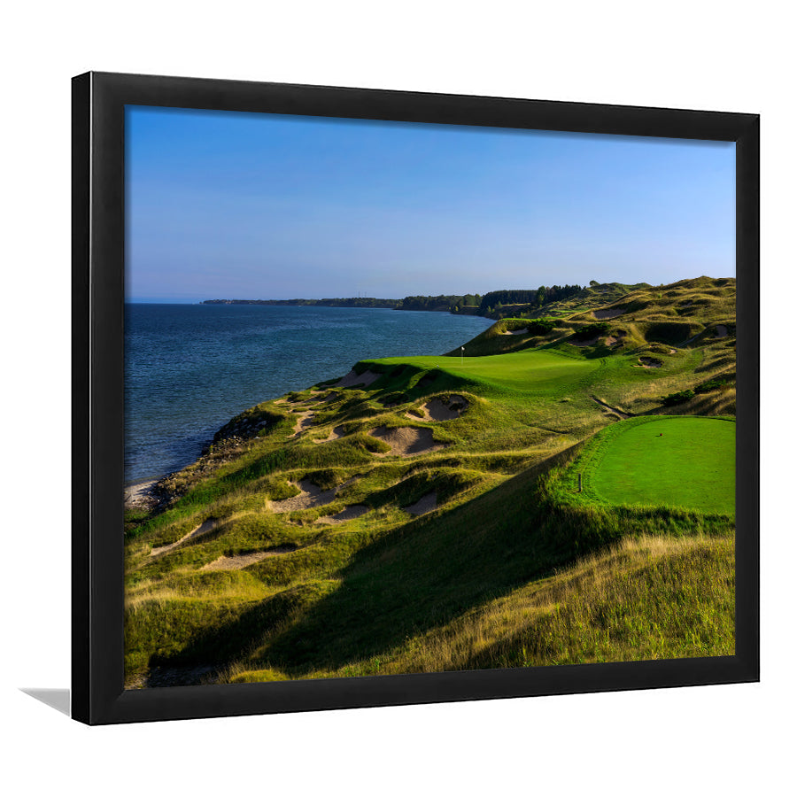 Whistling Straits Golf Resort, Straits Course Hole 03, Kohler, Wisconsin, Framed Art Print Wall Decor, Picture Framed