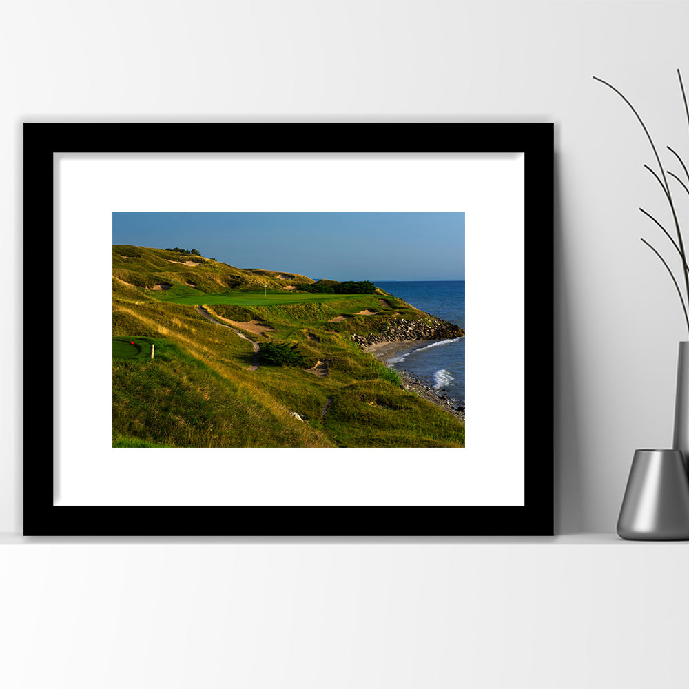 Whistling Straits Golf Resort, Straits Course Hole 07, Kohler, Wisconsin, Goft Art Print, Framed Art Print White Border