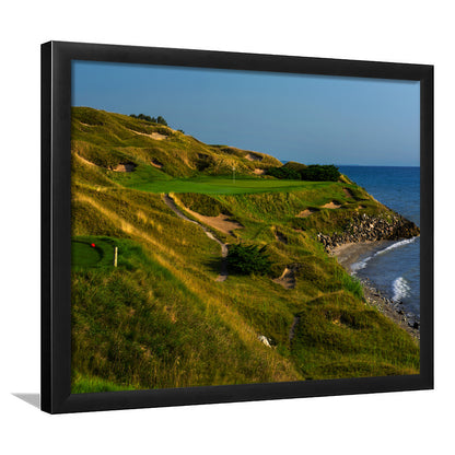Whistling Straits Golf Resort, Straits Course Hole 07, Kohler, Wisconsin, Framed Art Print Wall Decor, Picture Framed