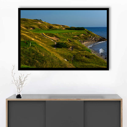 Whistling Straits Golf Resort, Straits Course Hole 07, Kohler, Wisconsin, Framed Art Print Wall Decor, Picture Framed