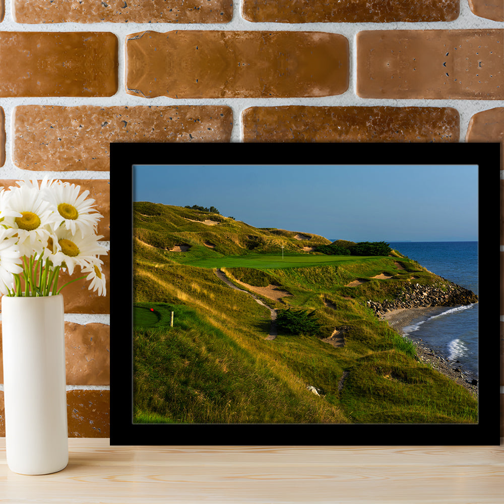 Whistling Straits Golf Resort, Straits Course Hole 07, Kohler, Wisconsin, Framed Art Print Wall Decor, Picture Framed