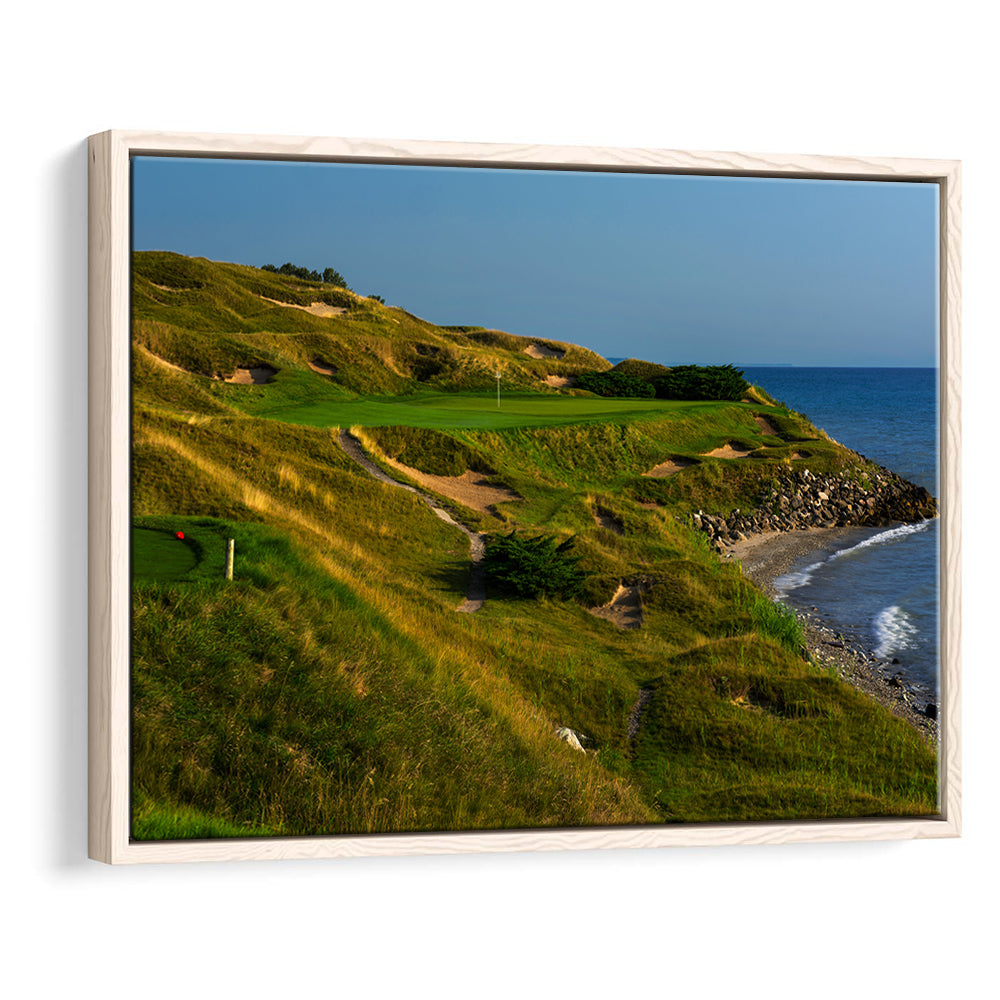 Whistling Straits Golf Resort, Straits Course Hole 07, Kohler, Wisconsin, Framed Canvas Print Wall Art