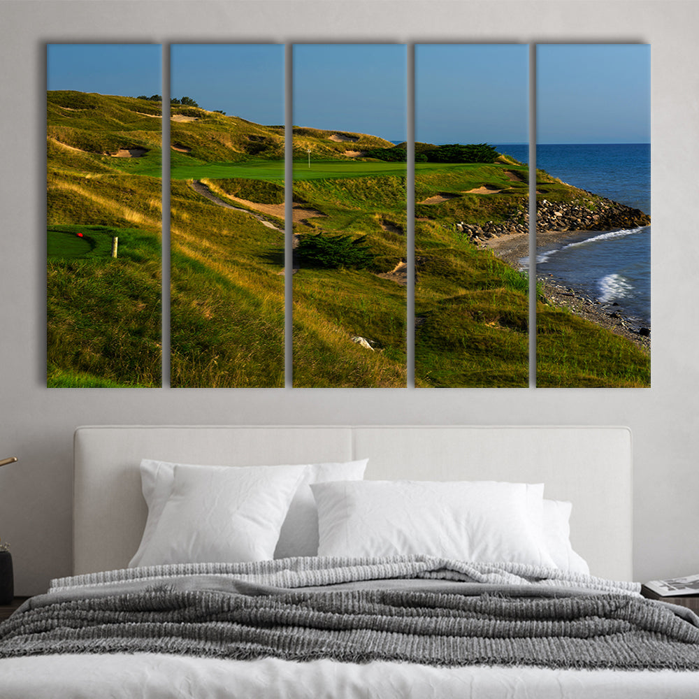 Whistling Straits Golf Resort, Straits Course Hole 07, Kohler, Wisconsin, Extra Large Canvas Print Wall Art
