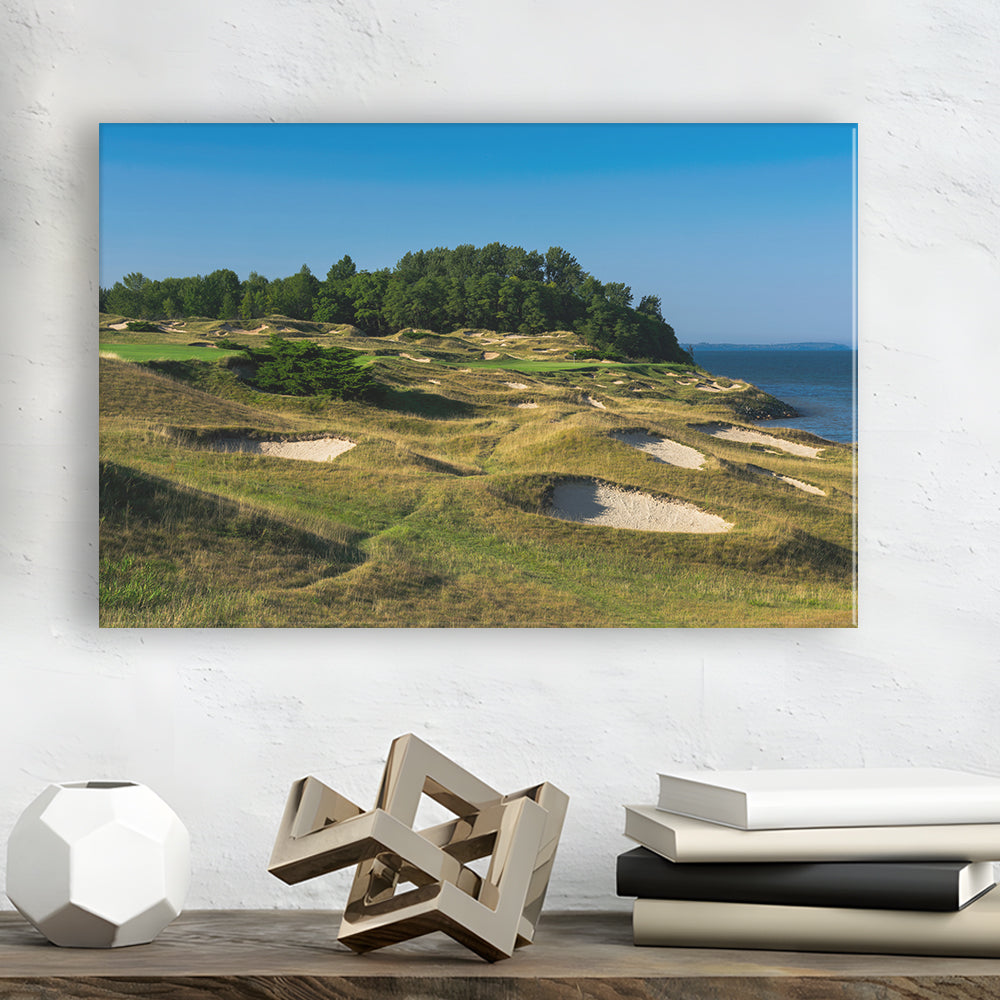 Whistling Straits Golf Resort, Straits Course Hole 14, Golf Art Print,Gifts Golf Lover