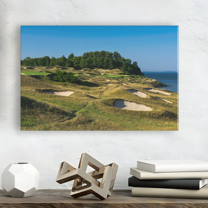 Whistling Straits Golf Resort, Straits Course Hole 14, Golf Art Print,Gifts Golf Lover