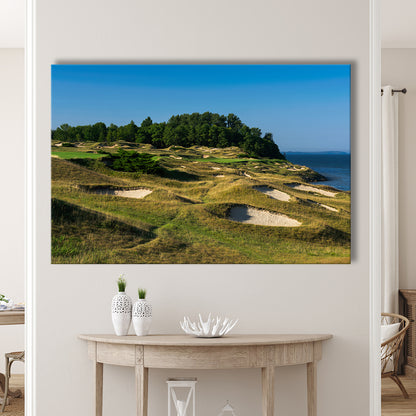 Whistling Straits Golf Resort, Straits Course Hole 14, Golf Art Print,Gifts Golf Lover