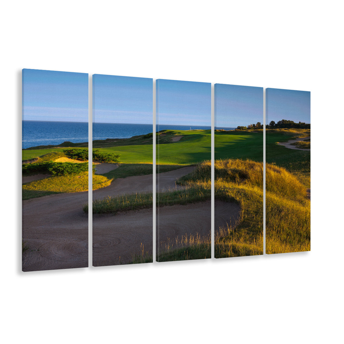 Whistling Straits Golf Resort, Straits Course Hole 16, Kohler, Wisconsin, Extra Large Canvas Print Wall Art