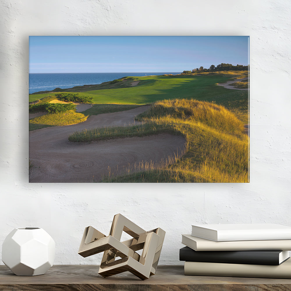 Whistling Straits Golf Resort, Straits Course Hole 16, Golf Art Print,Gifts Golf Lover