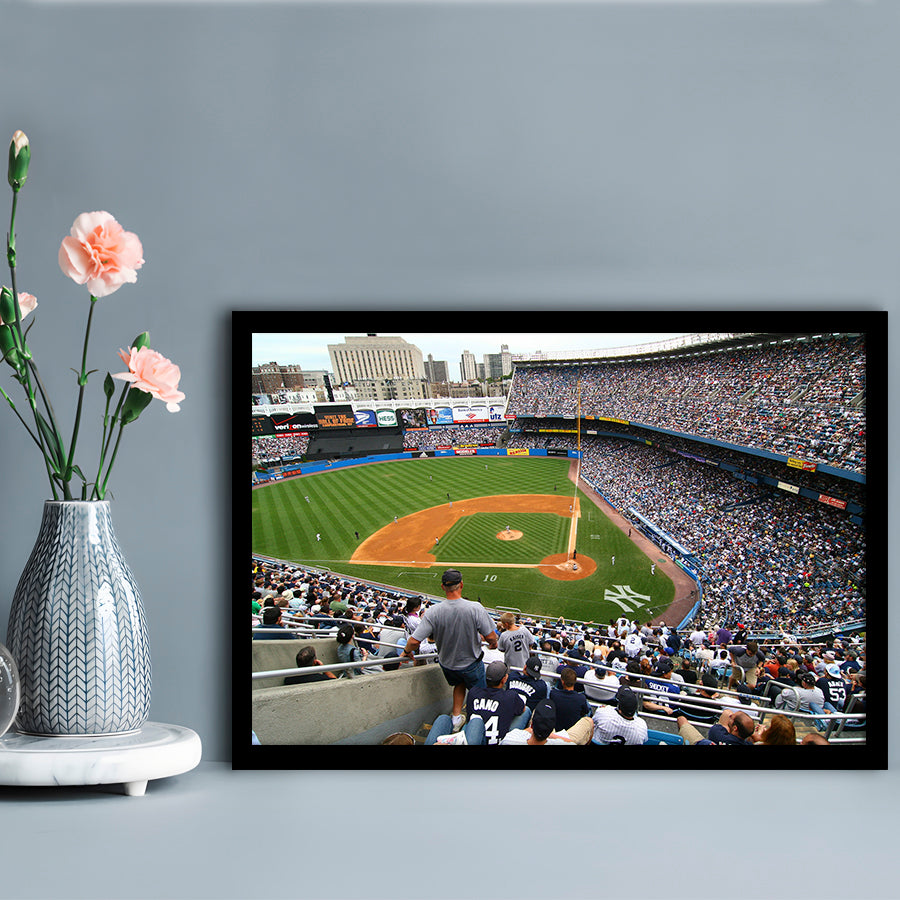 Wide View Yankee, Stadium Canvas, Sport Art, Gift for him, Framed Art Print Wall Decor, Picture Framed