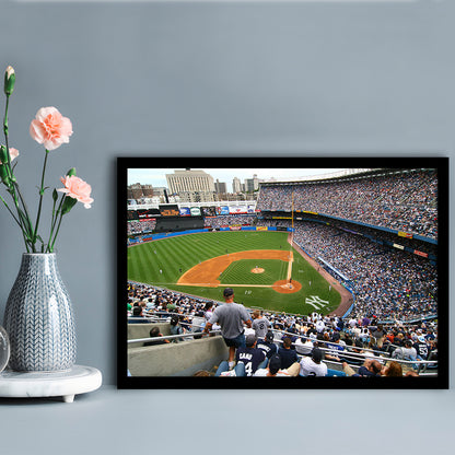 Wide View Yankee, Stadium Canvas, Sport Art, Gift for him, Framed Art Print Wall Decor, Picture Framed