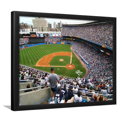 Wide View Yankee, Stadium Canvas, Sport Art, Gift for him, Framed Art Print Wall Decor, Picture Framed