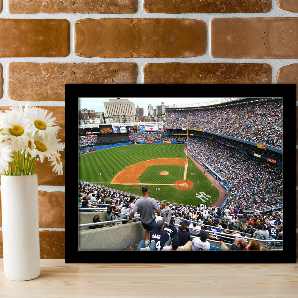 Wide View Yankee, Stadium Canvas, Sport Art, Gift for him, Framed Art Print Wall Decor, Picture Framed