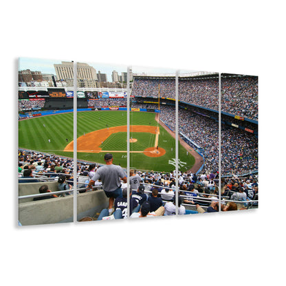 Wide View Yankee, Stadium Canvas, Sport Art, 5 Panel B, Extra Large Canvas, Canvas Print Wall Art