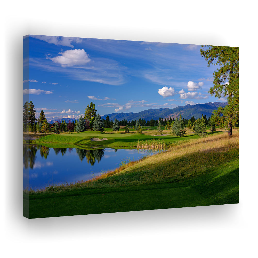 Wilderness Club Hole 05 Wilderness Golf Courses , Eureka, Montana, Golf Art Print