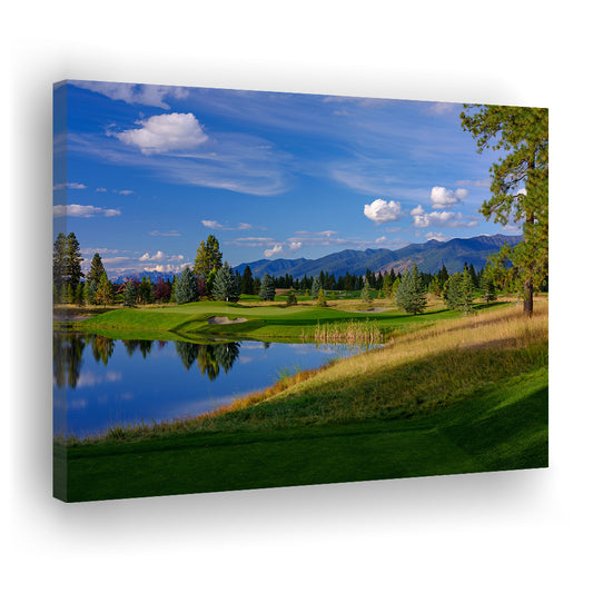Wilderness Club Hole 05 Wilderness Golf Courses , Eureka, Montana, Golf Art Print