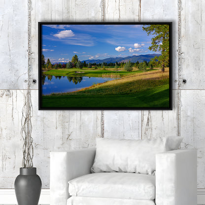 Wilderness Club Hole 05 Wilderness Golf Courses , Eureka, Montana, Floating Framed Canvas Print Wall Art