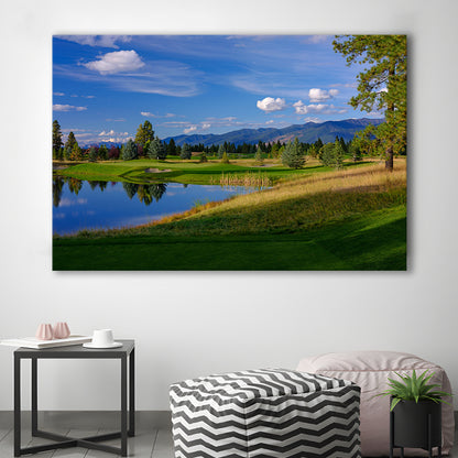 Wilderness Club Hole 05 Wilderness Golf Courses , Eureka, Montana, Golf Art Print