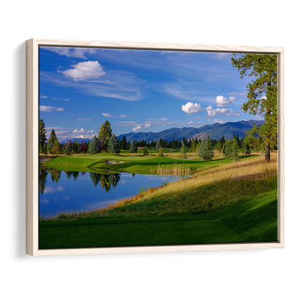 Wilderness Club Hole 05 Wilderness Golf Courses , Eureka, Montana, Floating Framed Canvas Print Wall Art
