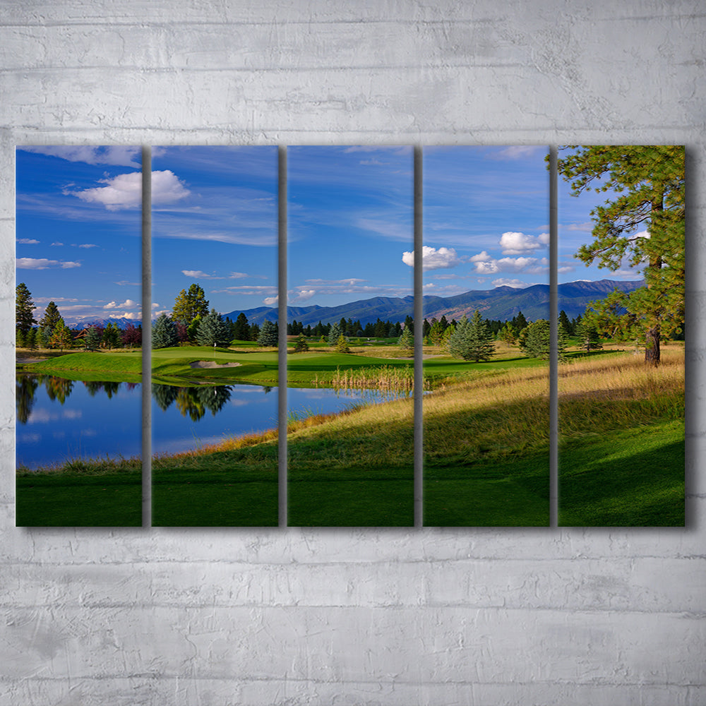 Wilderness Club Hole 05 Wilderness Golf Courses , Eureka, Montana, Extra Large Canvas Print Wall Art